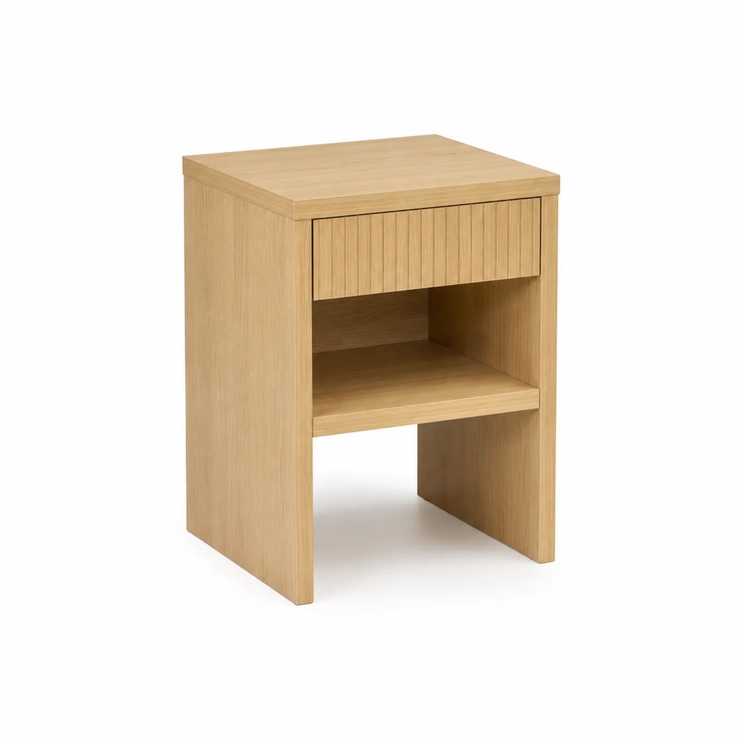 Table de chevet en bois avec tiroir