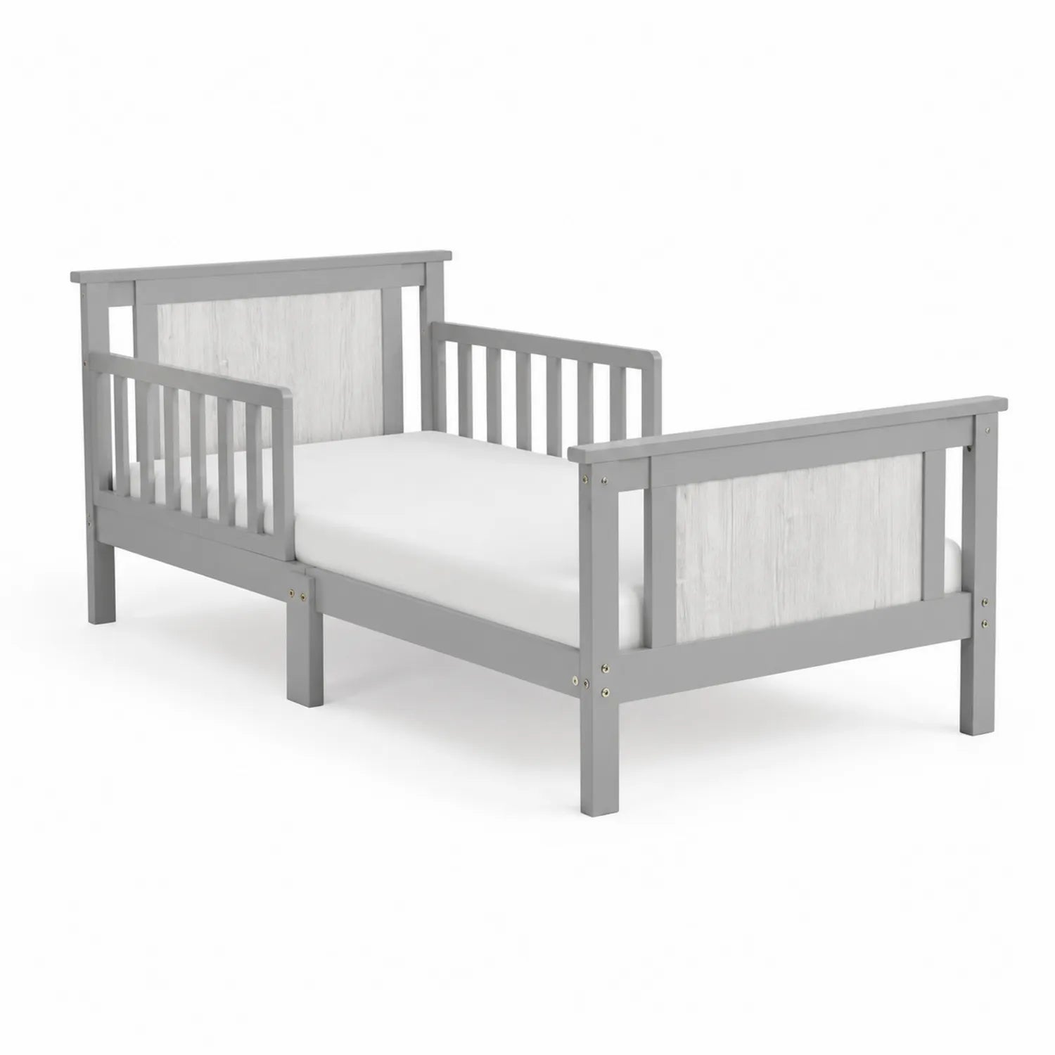 Lit pour enfant en bois gris 144x74 cm