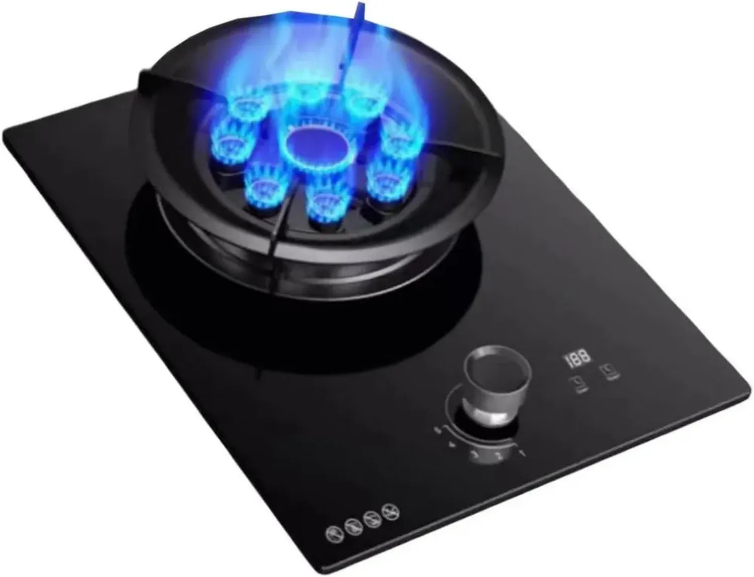 Réchaud de Camping à Gaz 5,2 KW avec Minuterie et Sécurité