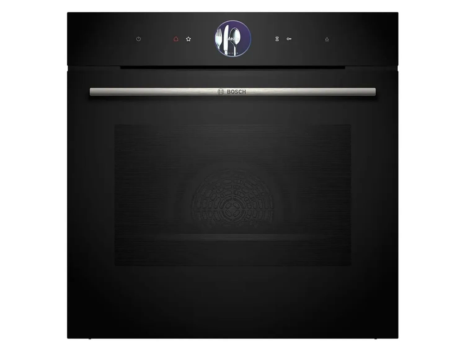 Bosch Four Encastré Série 8 avec Cuisson Vapeur à 120°C, Connectivité Home, AirFry, Écran Tactile, 60x60 cm, Noir