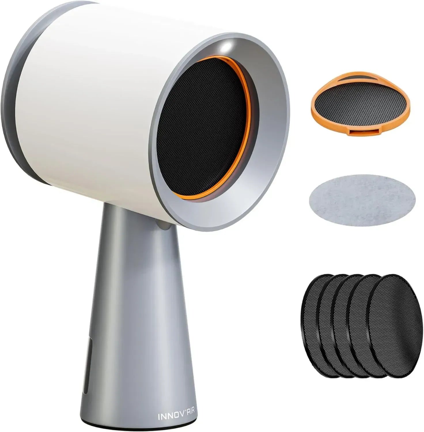 INNOV'AIR Hotte Aspirante Portable 180 m³/h, 3 Vitesses Silencieuses avec Filtre à Charbon Actif, Compacte pour Cuisine sans Évacuation