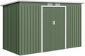 Outsunny Abri de Jardin Métallique XXL avec Portes Verrouillables et Aérations - 280x130x172 cm