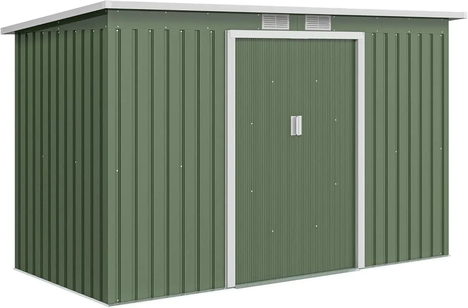 Outsunny Abri de Jardin Métallique XXL avec Portes Verrouillables et Aérations - 280x130x172 cm