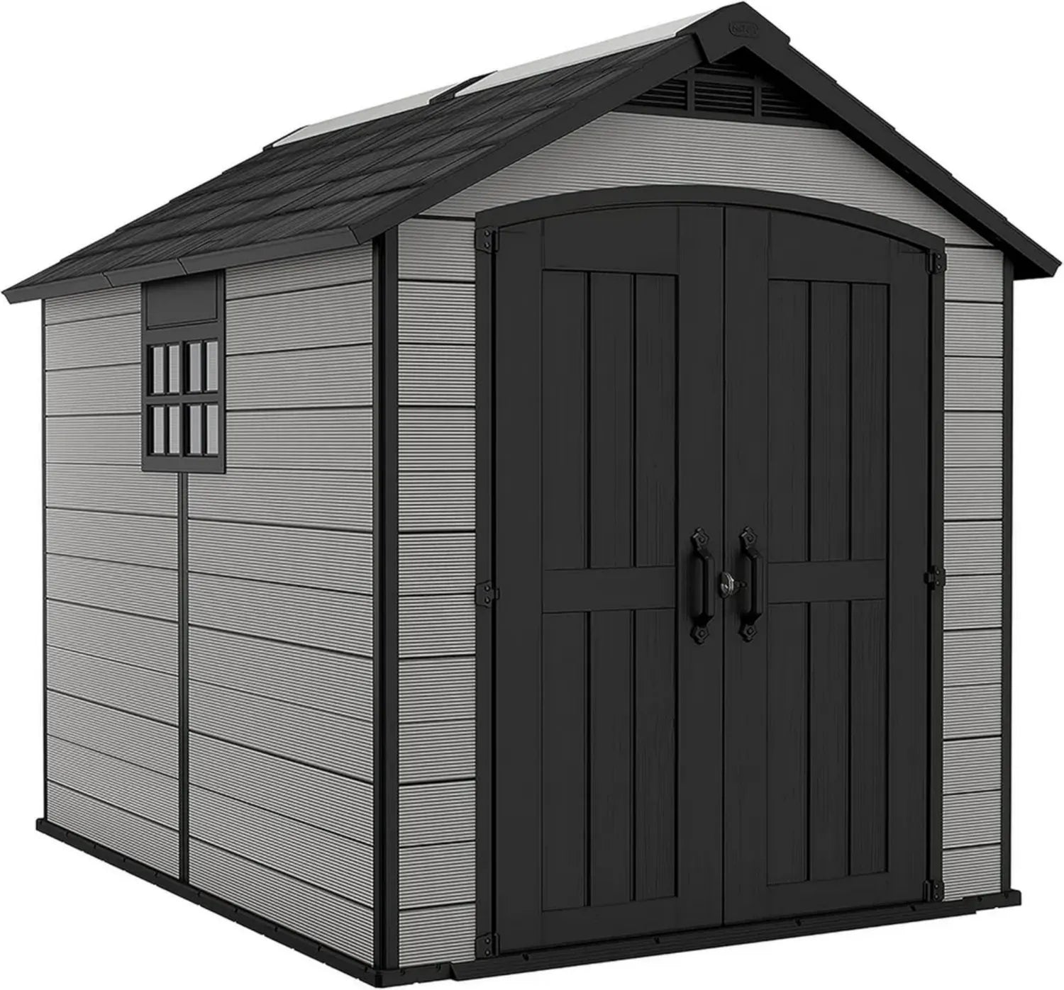 Abri de Jardin Résistant Keter Premier Apex 7x5 Gris