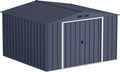 Abri de Jardin Métal 10x10 Duramax ECO, Toit Renforcé, Anthracite