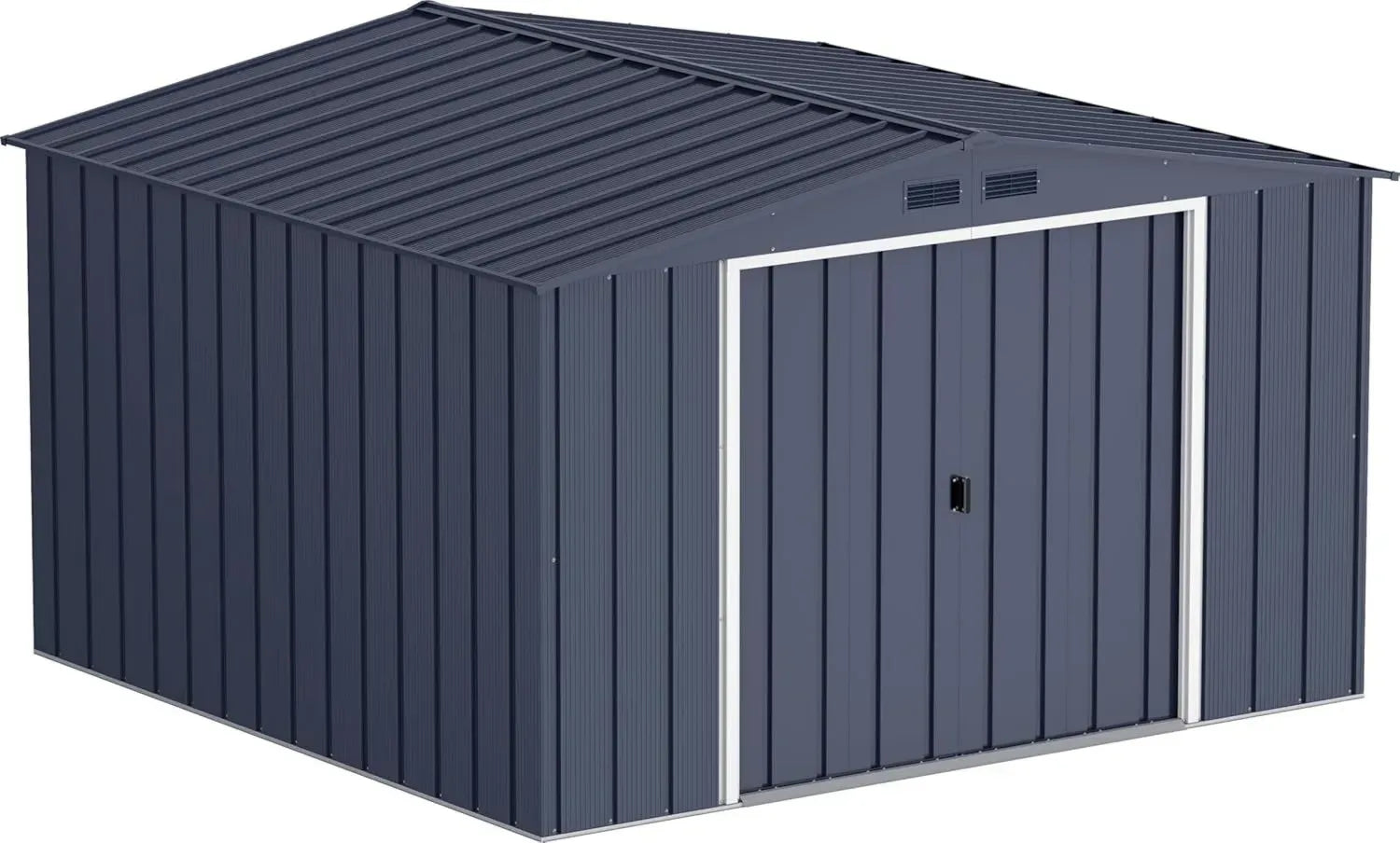 Abri de Jardin Métal 10x10 Duramax ECO, Toit Renforcé, Anthracite