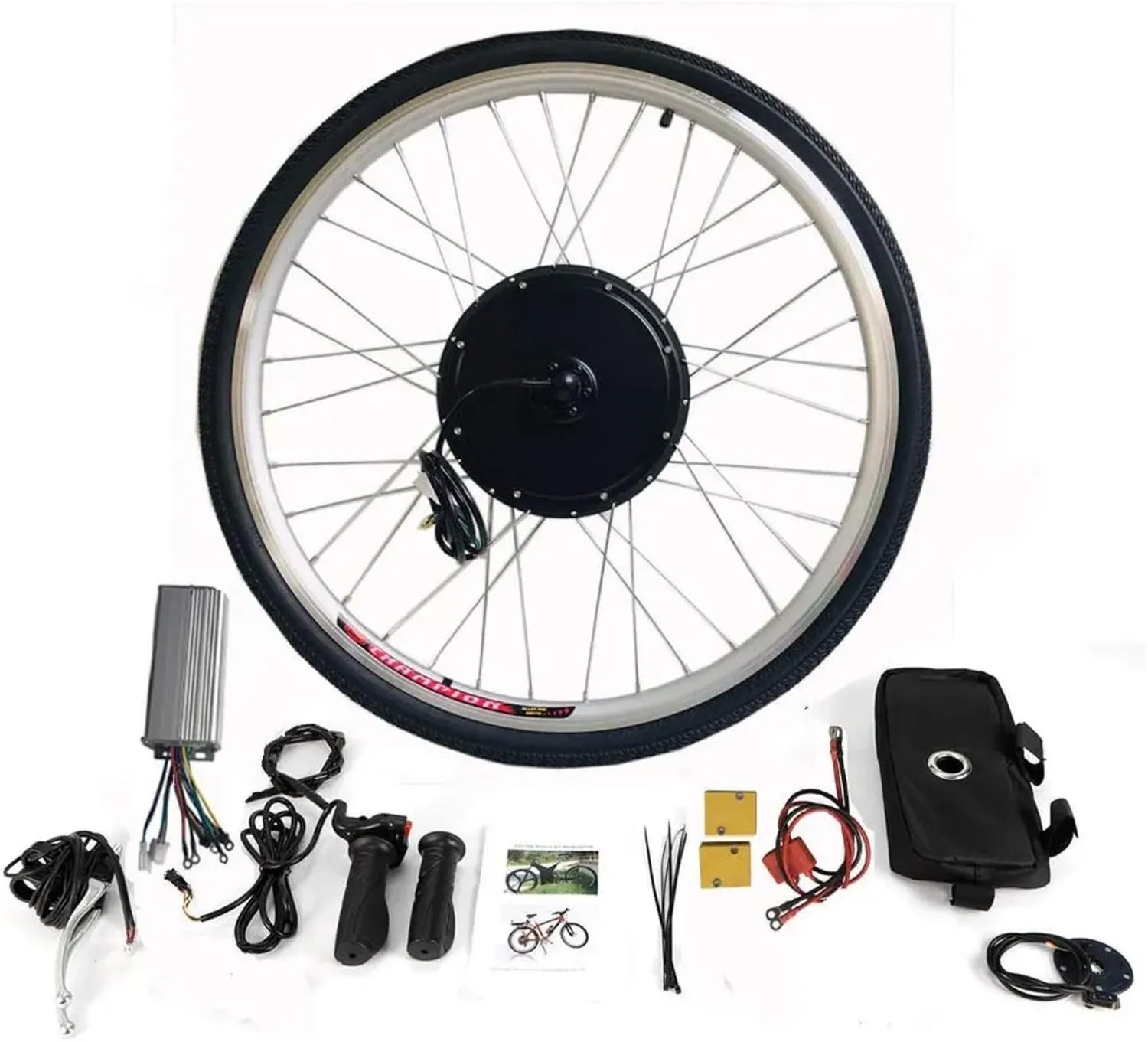 Ensemble de conversion vélo électrique 500W pour roue arrière avec écran LCD