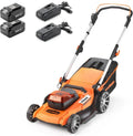Tondeuse à Gazon sans Fil 48 V 46 cm avec Batteries et Chargeurs Rapides