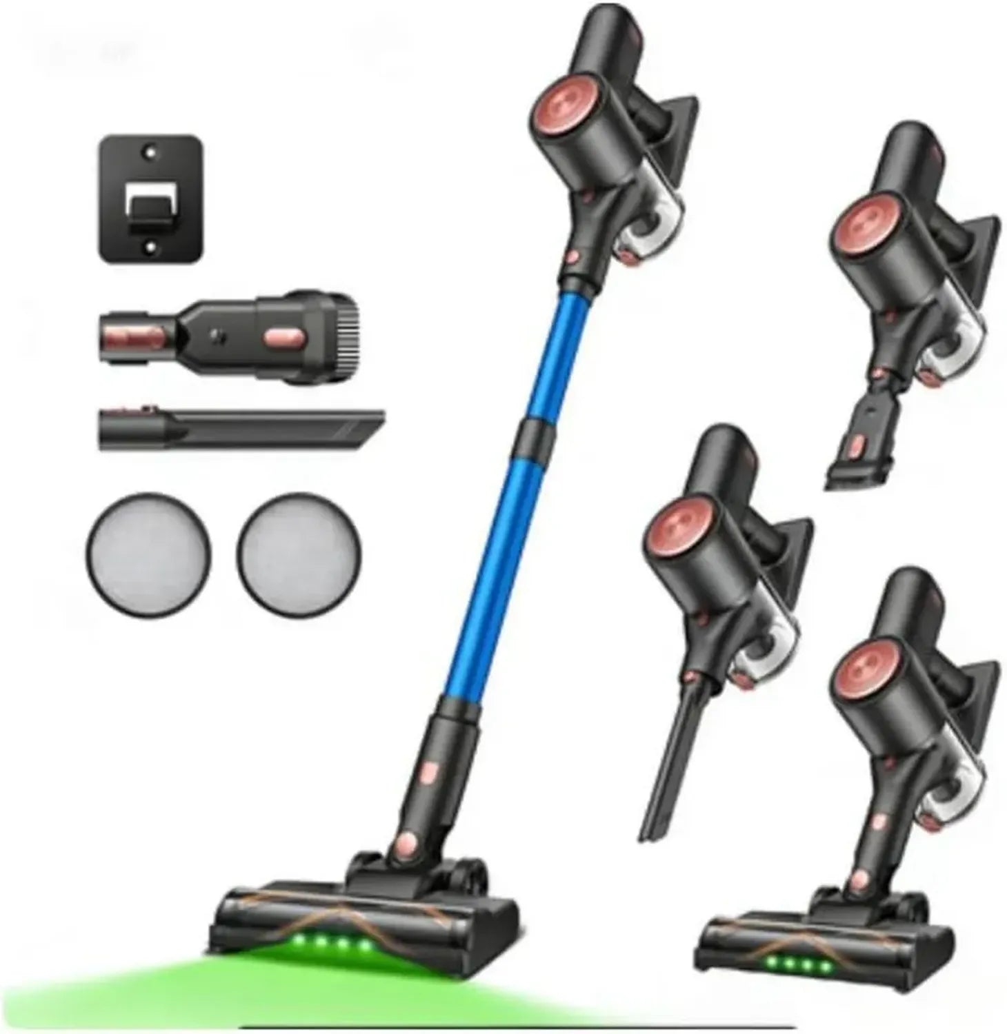 Aspirateur Balai Vexilar Sans Fil 450W, 45Kpa, 50min - LED, Filtration Cyclonique, Tapis et Sols Durs