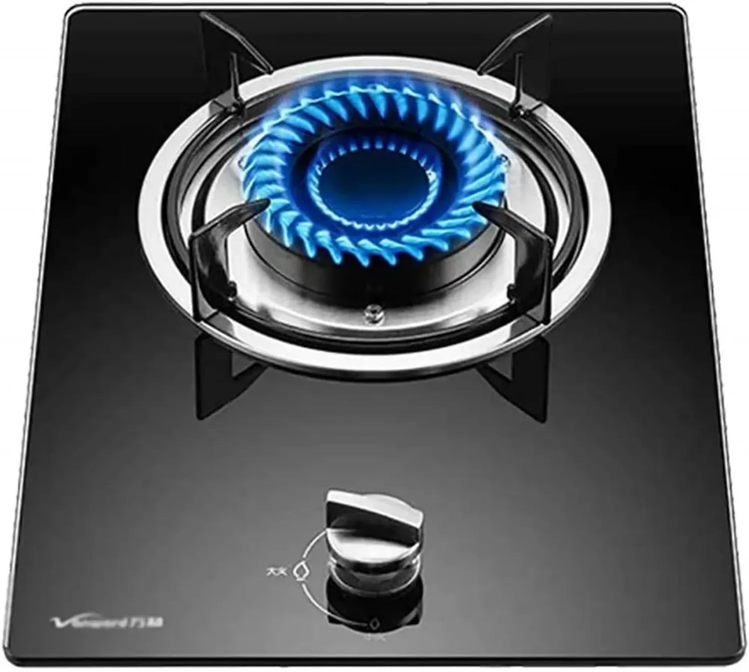 Plaque de Cuisson à Gaz 30 cm, Brûleur Haute Puissance 4.0 kW, Verre Trempé, Nettoyage Facile, Sécurité Anti-Flamme, Usage Domestique