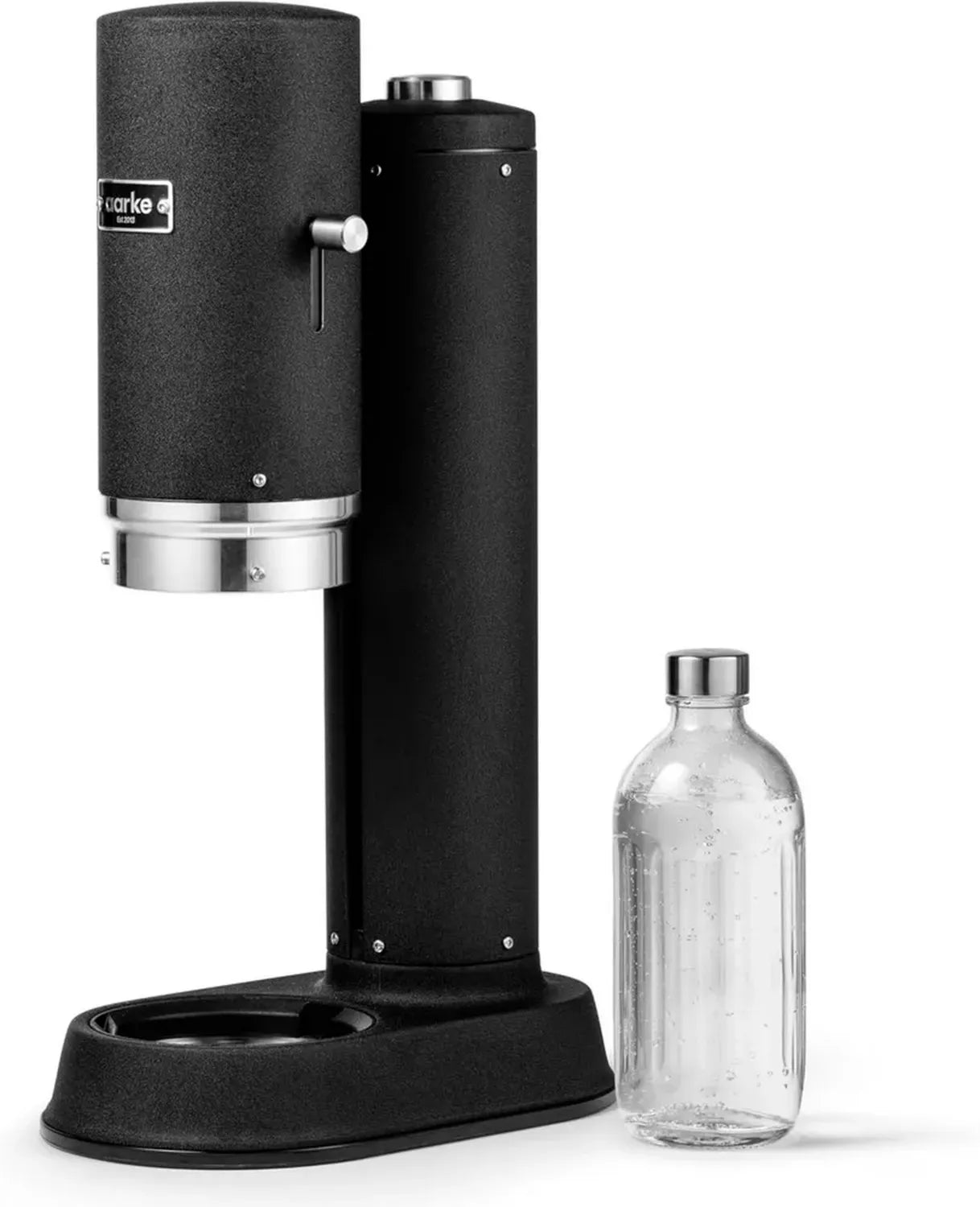 Aarke Carbonator Pro, Machine à Soda avec Bouteille en Verre, Noir Mat Élégant