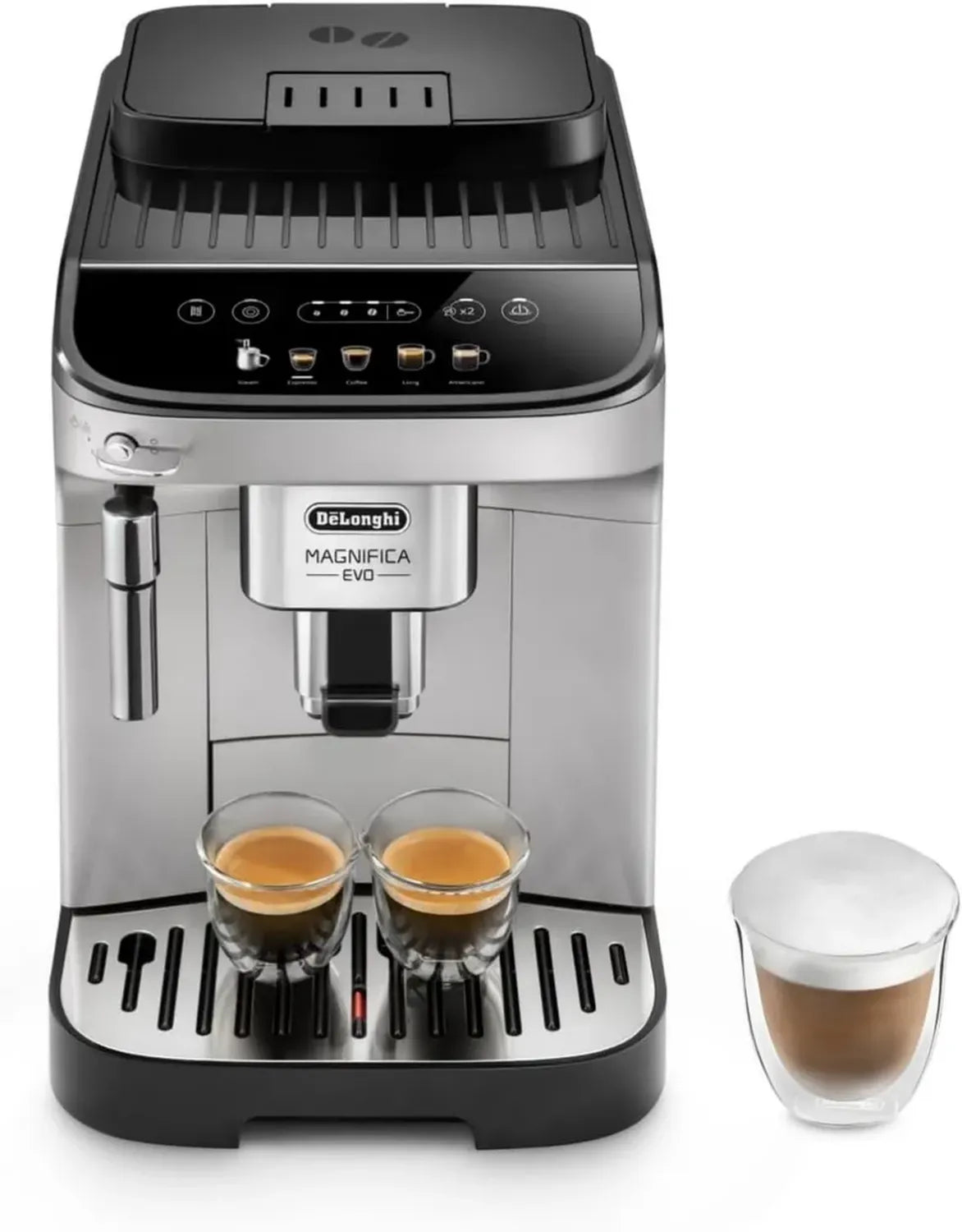 Machine à Café Automatique De'Longhi Magnifica Evo avec Broyeur, Argent
