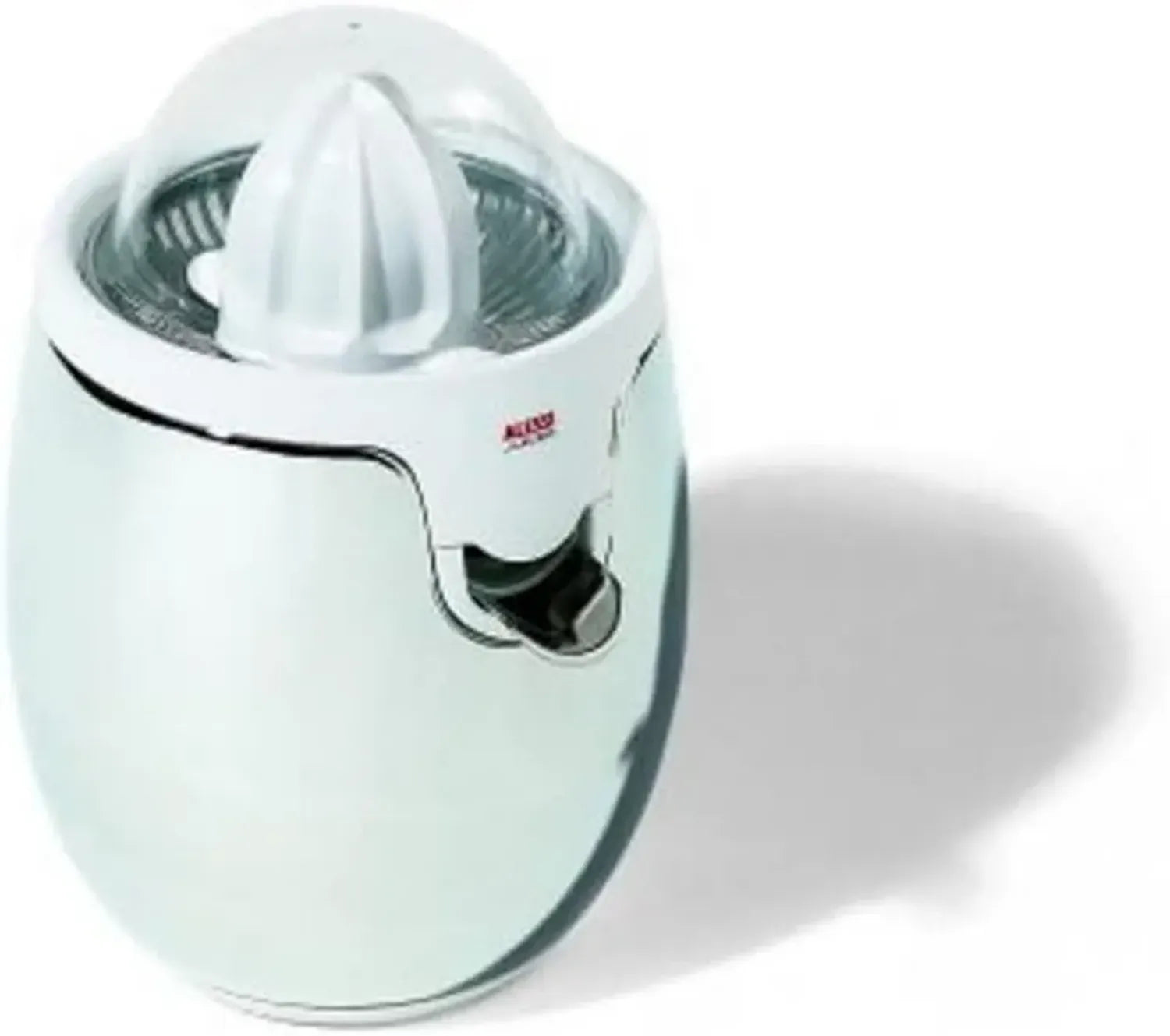 Alessi Presse-Agrumes Électrique en Acier Inoxydable et Résine Thermoplastique, Blanc