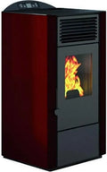 Poêle à granulés Lory-10 9,5 kW Rouge - Eva Stampaggi