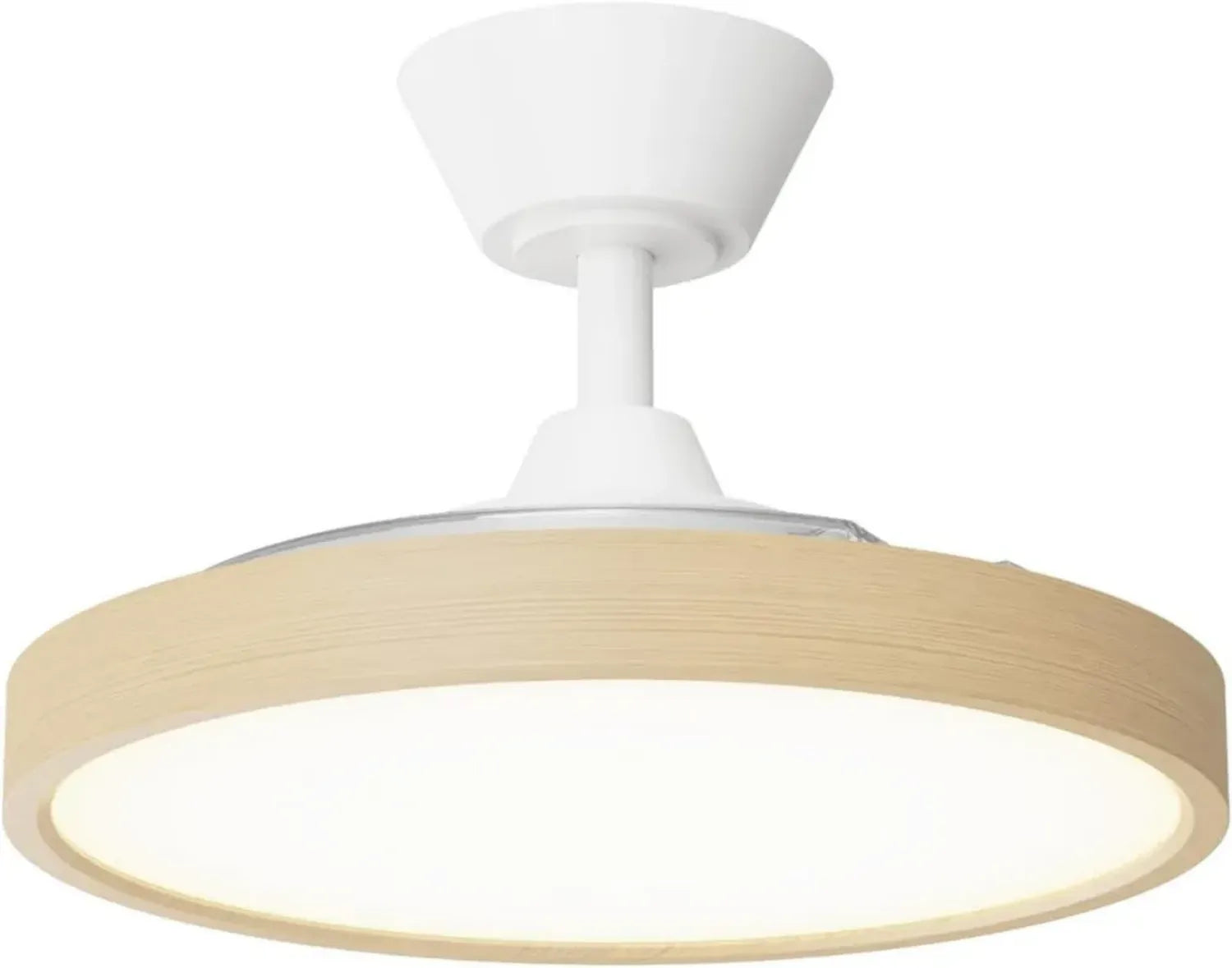 Ventilateur de Plafond Moderne avec Pales Rétractables et Lumière LED - Style Bombay