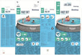 Piscine Hors-Sol Ronde Bestway Fast Set 457 x 84 cm avec Pompe, Style Rotin Gris