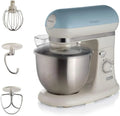 Ariete Robot Pâtissier Vintage 1588, Idéal pour Pain, Pizza et Gâteaux, Inclut Accessoires Divers, 5,5 L, 7 Vitesses + Mode Impulsion, 1200W, Bleu Pastel