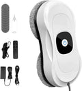 Nettoyeur de Vitres Robotisé avec Double Pulvérisation, Télécommande et 10 Chiffons, pour Surfaces Lisses