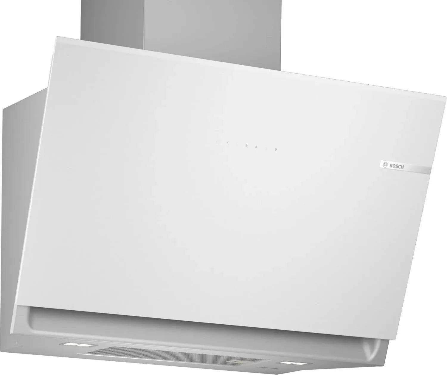 Bosch DWK81AN20 Hotte Murale Série 6, 80 cm, Ventilation Puissante en Verre Blanc