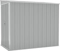 Abri de Jardin en Acier Gris, 118x194x178 cm, Rangement Extérieur VidaXL
