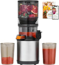 Extracteur de Jus AMZCHEF XXL 160 mm, Silencieux -45 dB, Capacité 2L avec Triple Filtre Inox, Facile à Monter et Nettoyer