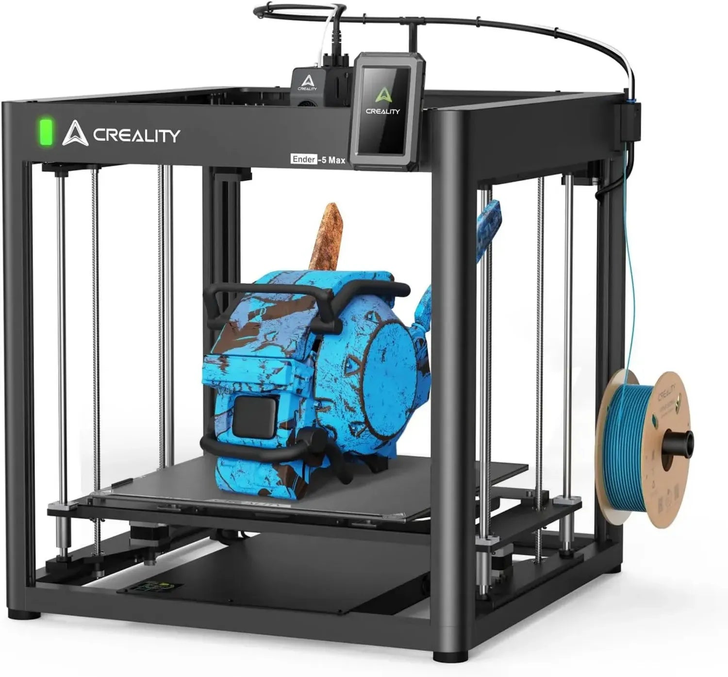 Imprimante 3D Creality Ender-5 Max, Calibration Automatique Précise, Double Axe Z, Vitesse d'Impression 700 mm/s, Grand Volume 400×400×400 mm