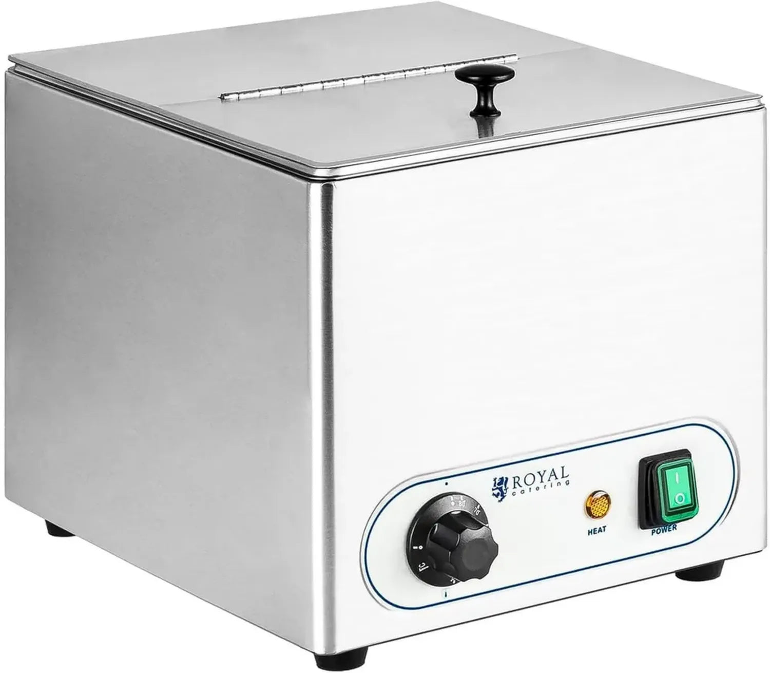 Réchauffe-saucisses 10L en inox, 1000W, température réglable 30-90°C