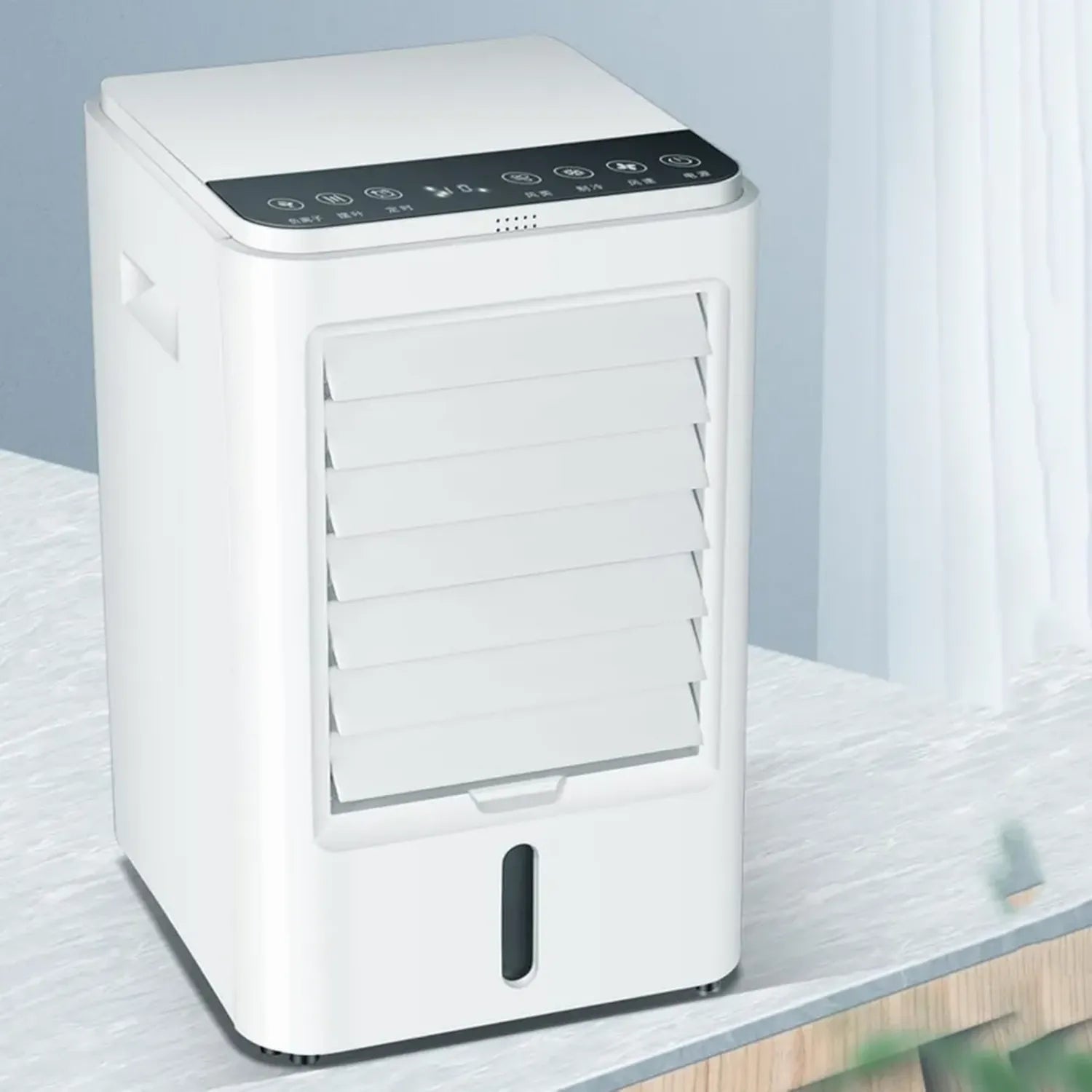 Climatiseur Portable 4 en 1 avec Télécommande, Compagnon Idéal pour Voiture et Camping-Car, 3 Vitesses, Minuterie 1/2/4H, Alimenté en 12V