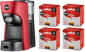 Machine à expresso Lavazza A Modo Mio Tiny Eco Rouge + 64 capsules, plastique recyclé, 1450W, 0,6L