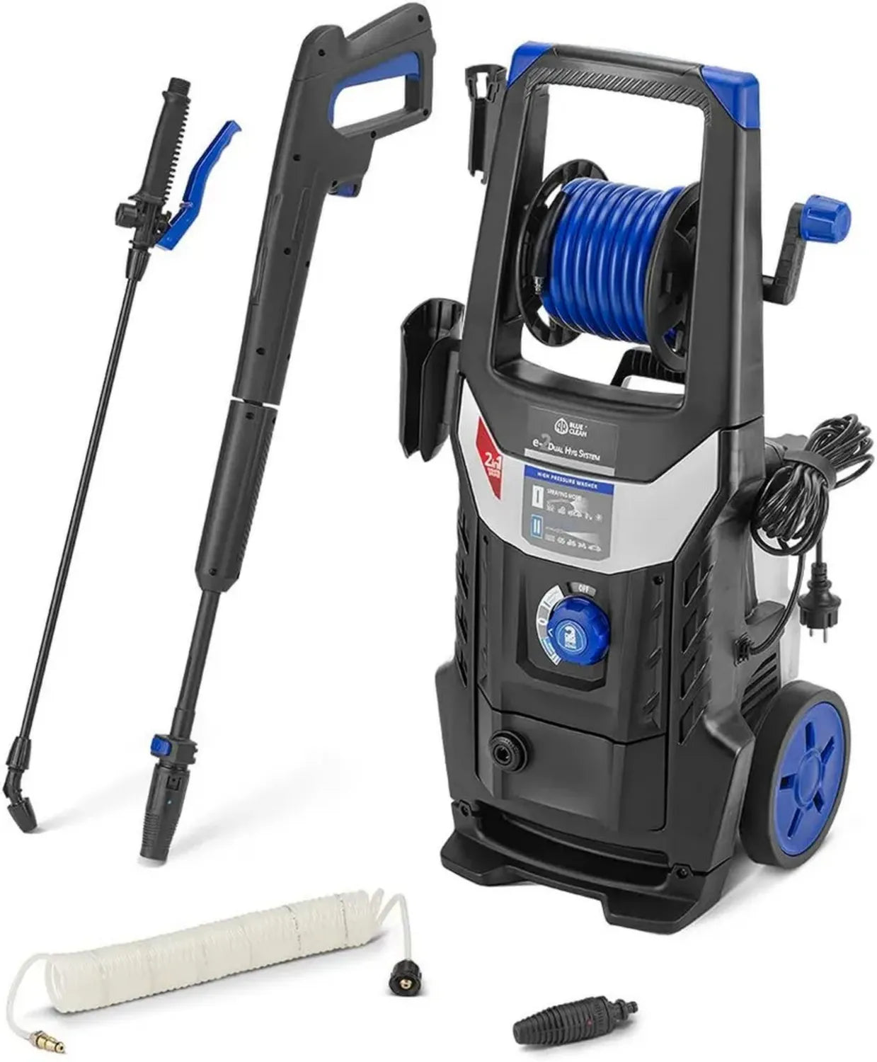 AR Blue Clean Nettoyeur Haute Pression e-2 DHS 2200W, 160 bar, 460 l/h avec Atomiseur