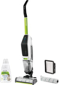 BISSELL CrossWave X7 Plus Sans Fil pour Animaux, Nettoyeur 3-en-1 pour Tous Sols, Mode Turbo, Réservoir Double, Vert/Blanc/Noir
