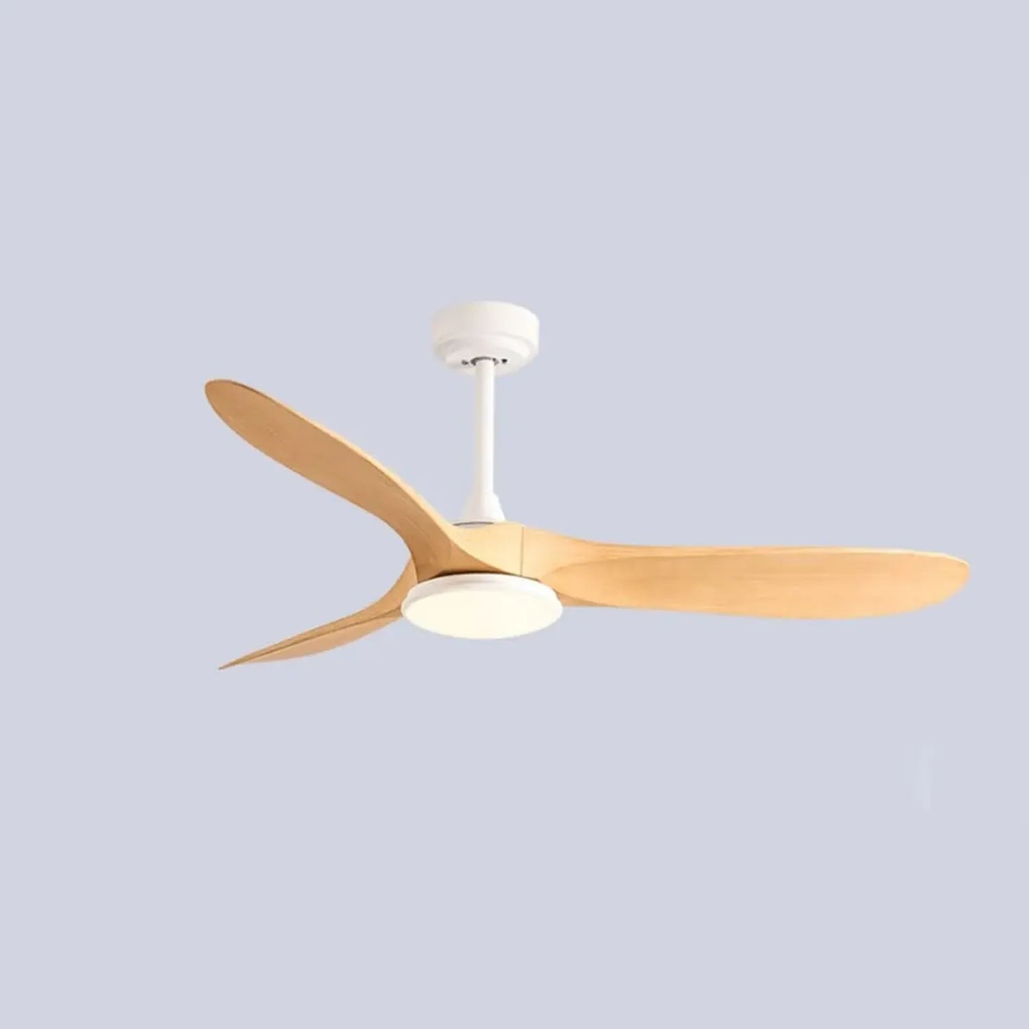 Ventilateur de plafond silencieux en bois 42 pouces avec LED réglables 3 couleurs et télécommande