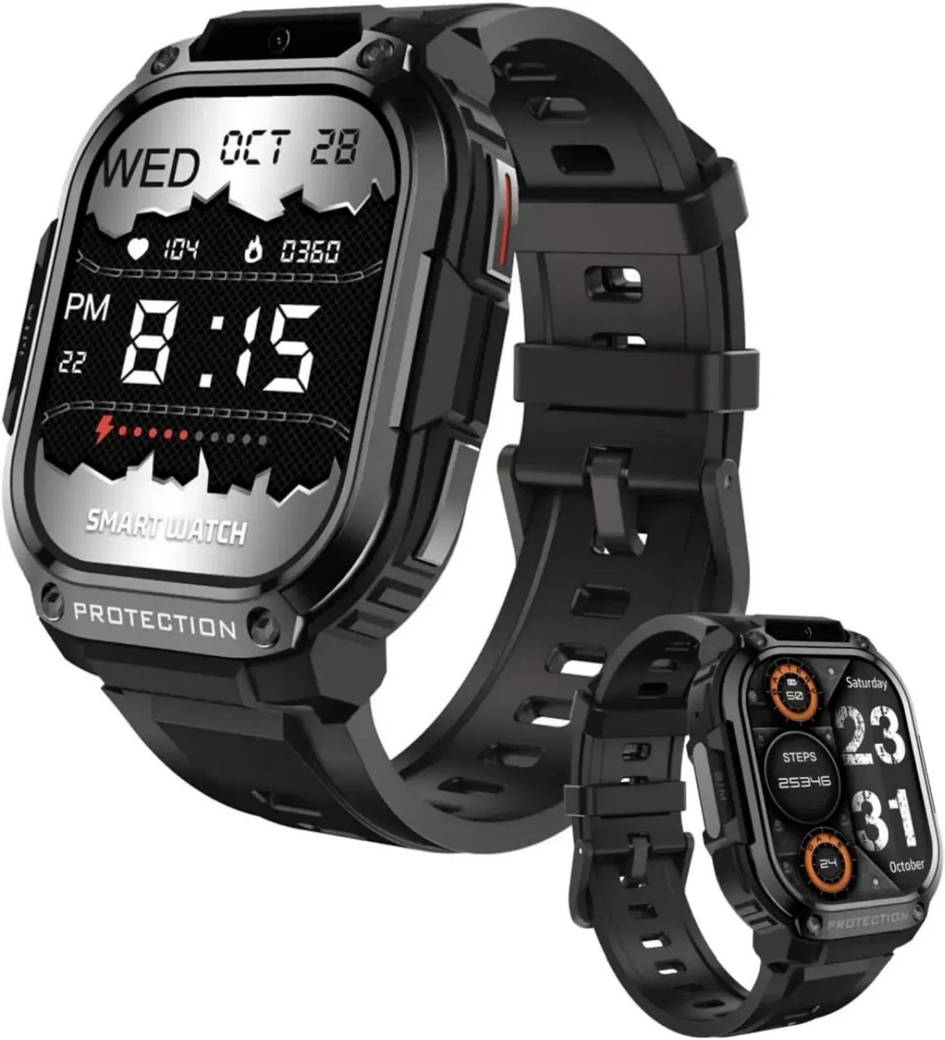 Montre Connectée 4G LTE Android 8.1, Écran AMOLED 2,13'', Suivi d'Activité, GPS, Idéale pour le Sport
