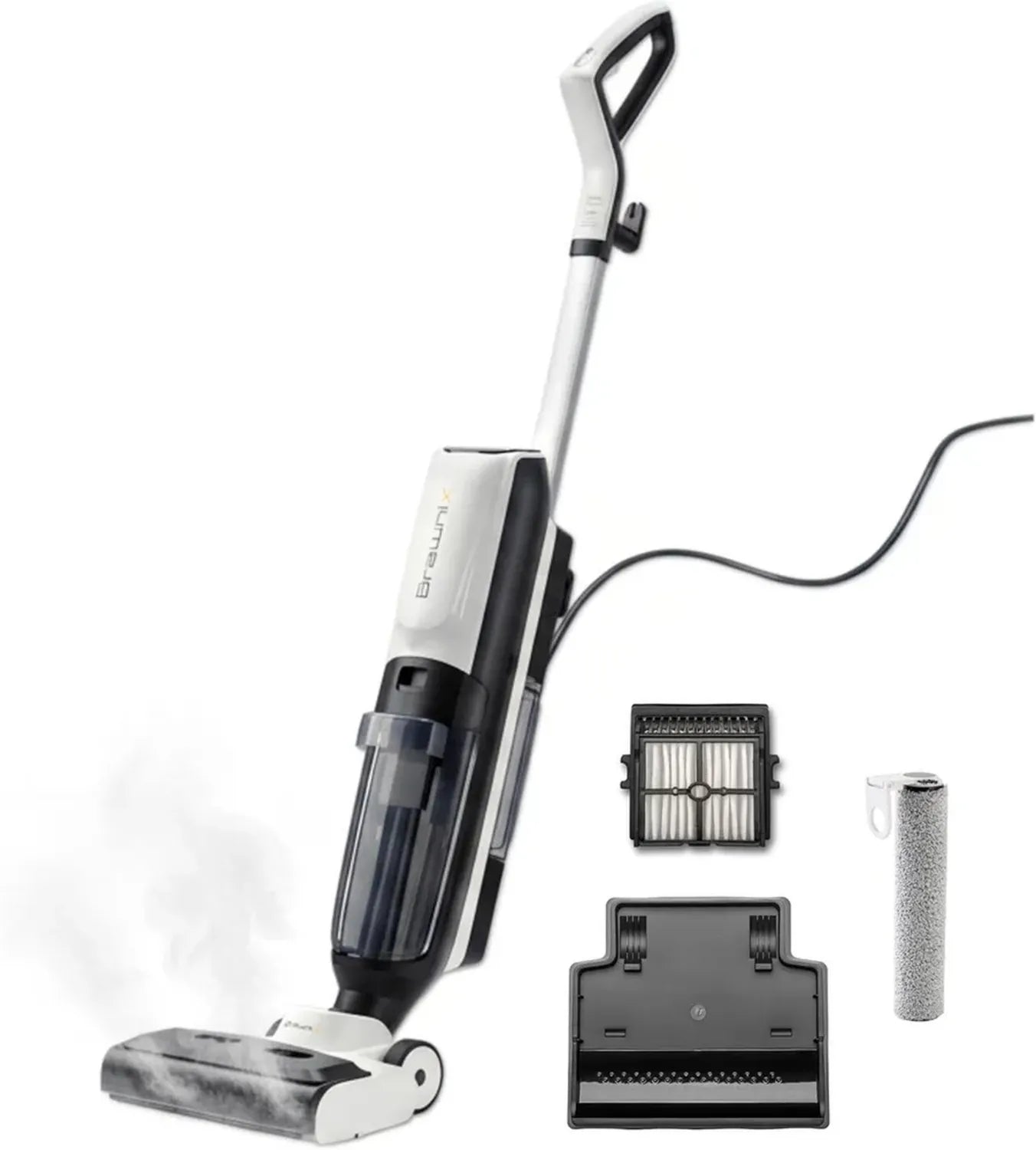 Nettoyeur Vapeur 3 en 1 avec Fonction Auto-Nettoyante pour Sols Humides et Secs