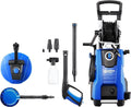 Nettoyeur Haute Pression Nilfisk E 145.4 avec Accessoires Polyvalents - Idéal pour Jardin, Terrasse, Vitres et Véhicules, 2100 W, Bleu