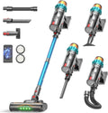 Aspirateur Balai sans Fil ElecKeys 580W, 48kPa, Ultra-Silencieux 45dB, LED, Autonomie 65 Min, Anti-enchevêtrement
