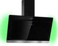 Klarstein Hotte Inclinée 90 cm, Silencieuse avec LED RGB, Débit 563 m³/h, Classe A, Évacuation et Recirculation