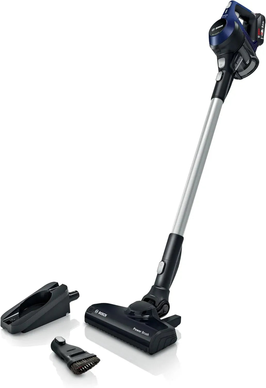 Aspirateur Balai sans Fil Bosch Unlimited 6, 30 min d'Autonomie, Polyvalent, Inclus Accessoires, Batterie Universelle, Bleu