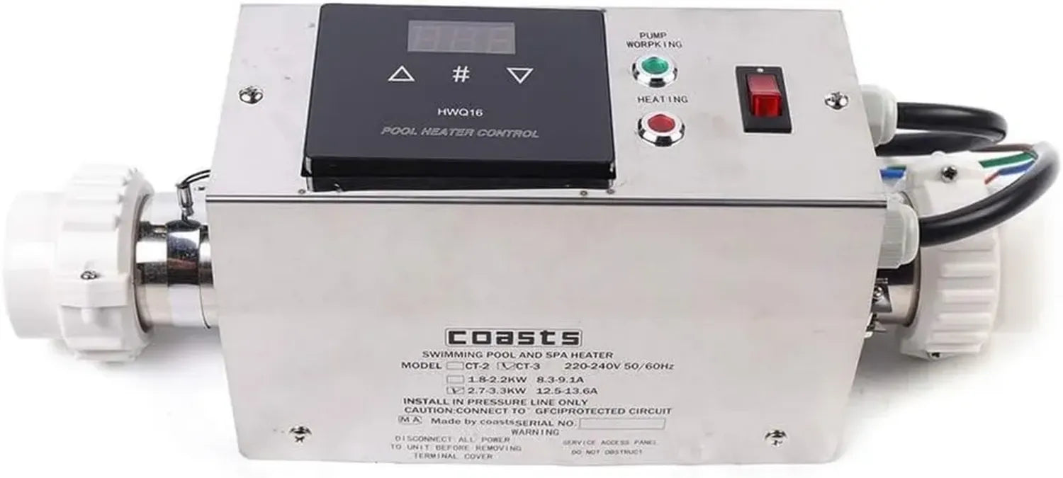 Thermostat électrique de piscine 3KW, Chauffage pour SPA, Pompe à chaleur pour piscines
