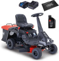 Tondeuse Autoportée Thermique Scheppach MR235-61, 6CV, Démarrage Électrique, Éclairage LED, Largeur de Coupe 61cm, Hauteur Réglable 35-75mm, Bac de 150L, Transmission 4 Avant/1 Arrière