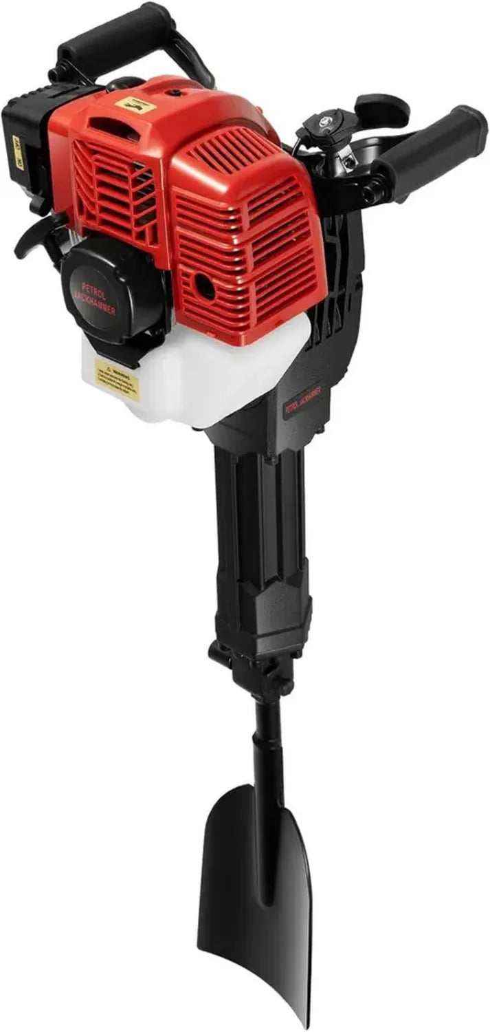 Mini Pelle Fraiseuse 52CC, 1900W à Essence, 2 Temps, Vitesse Réglable, pour Jardin et Sylviculture