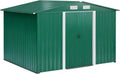 Cabanon de jardin métallique pour le rangement des outils, 246 x 193 x 178 cm
