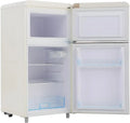 Réfrigérateur rétro 72L, congélateur 21L, LED, 120 kWh/an, classe E, blanc