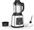 Moulinex Blender Chauffant Perfectmix Cook, 10 Programmes Automatiques, 1400W, Métal Noir et Transparent