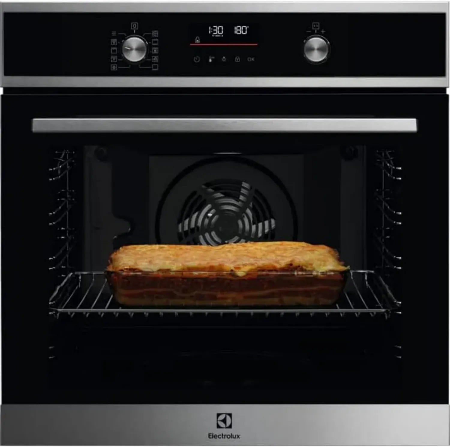 Four encastrable multifonction inox 72L avec grill, classe énergétique A+++