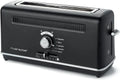 Riviera & Bar Toaster Professionnel Inox - 1010W, 5 Modes, 7 Niveaux de Dorage, Fente Longue 26 cm - Fonctions Réchauffage, Vision, Sûreté Maximale - Noir