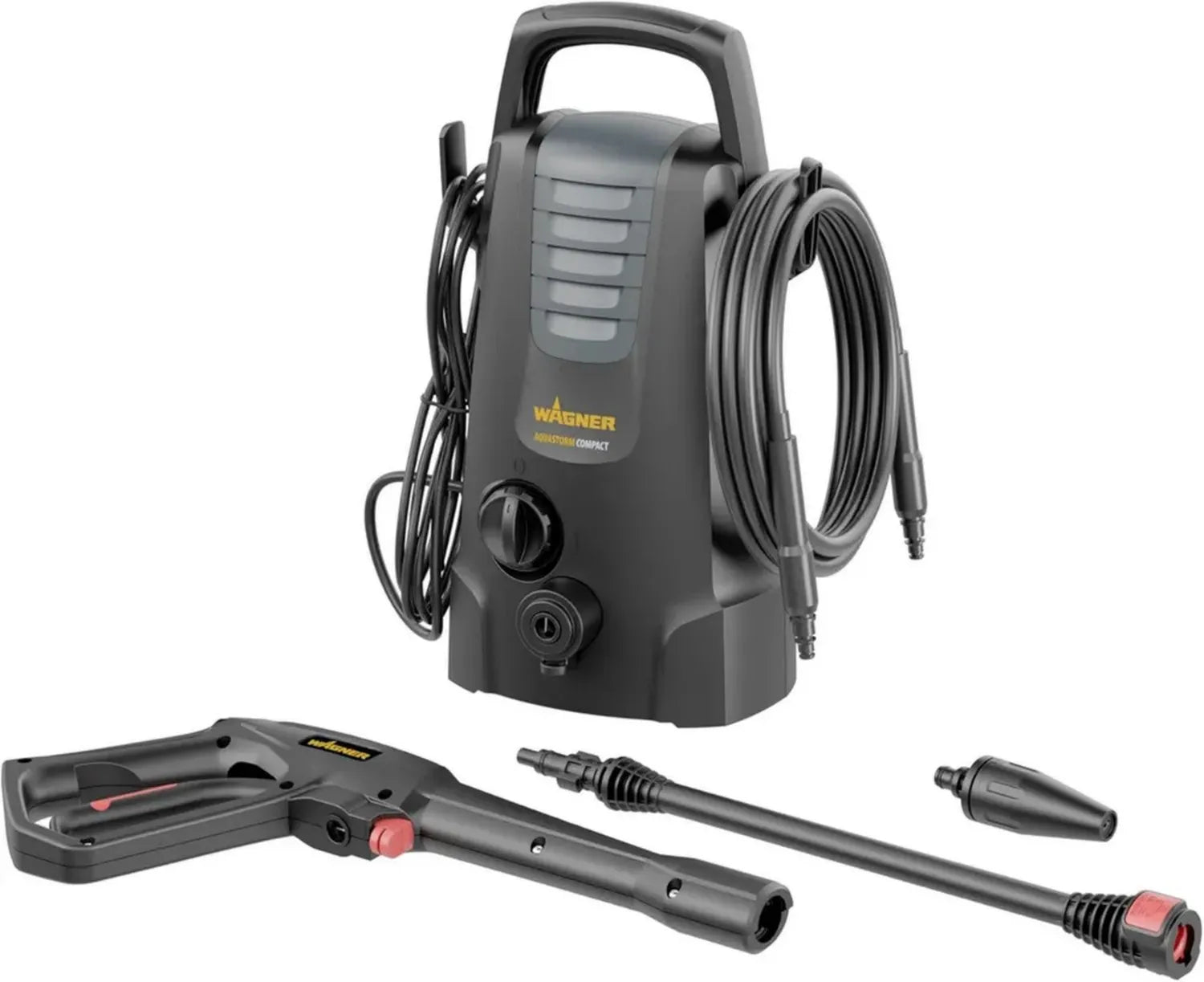 WAGNER AQUASTORM Compact - Nettoyeur Haute Pression Pratique et Mobile pour un Nettoyage Efficace et Rapide