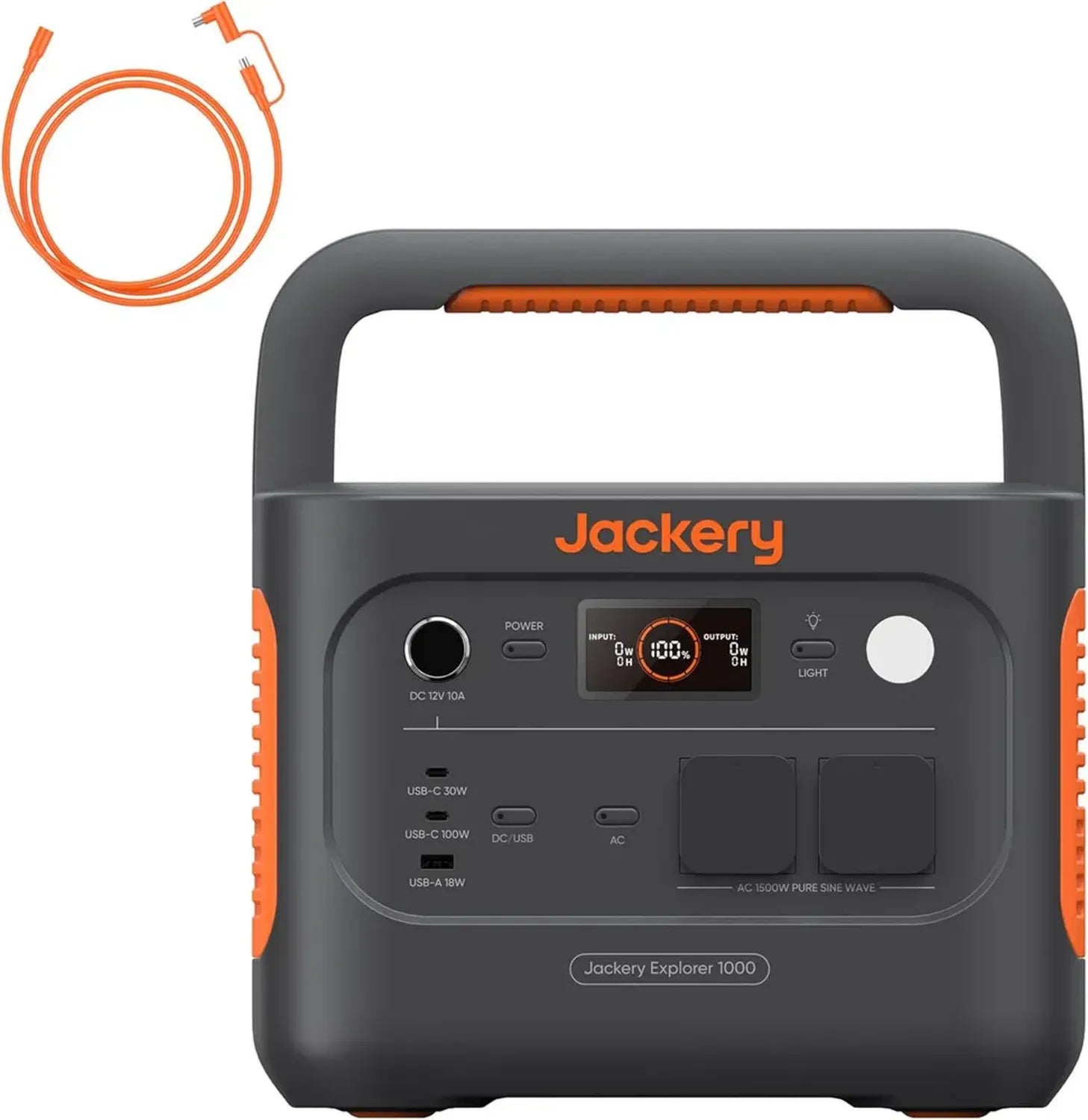 Générateur Portable Jackery Explorer 1000 v2, Batterie 1070Wh, 6 Ports, Solaire et Camping