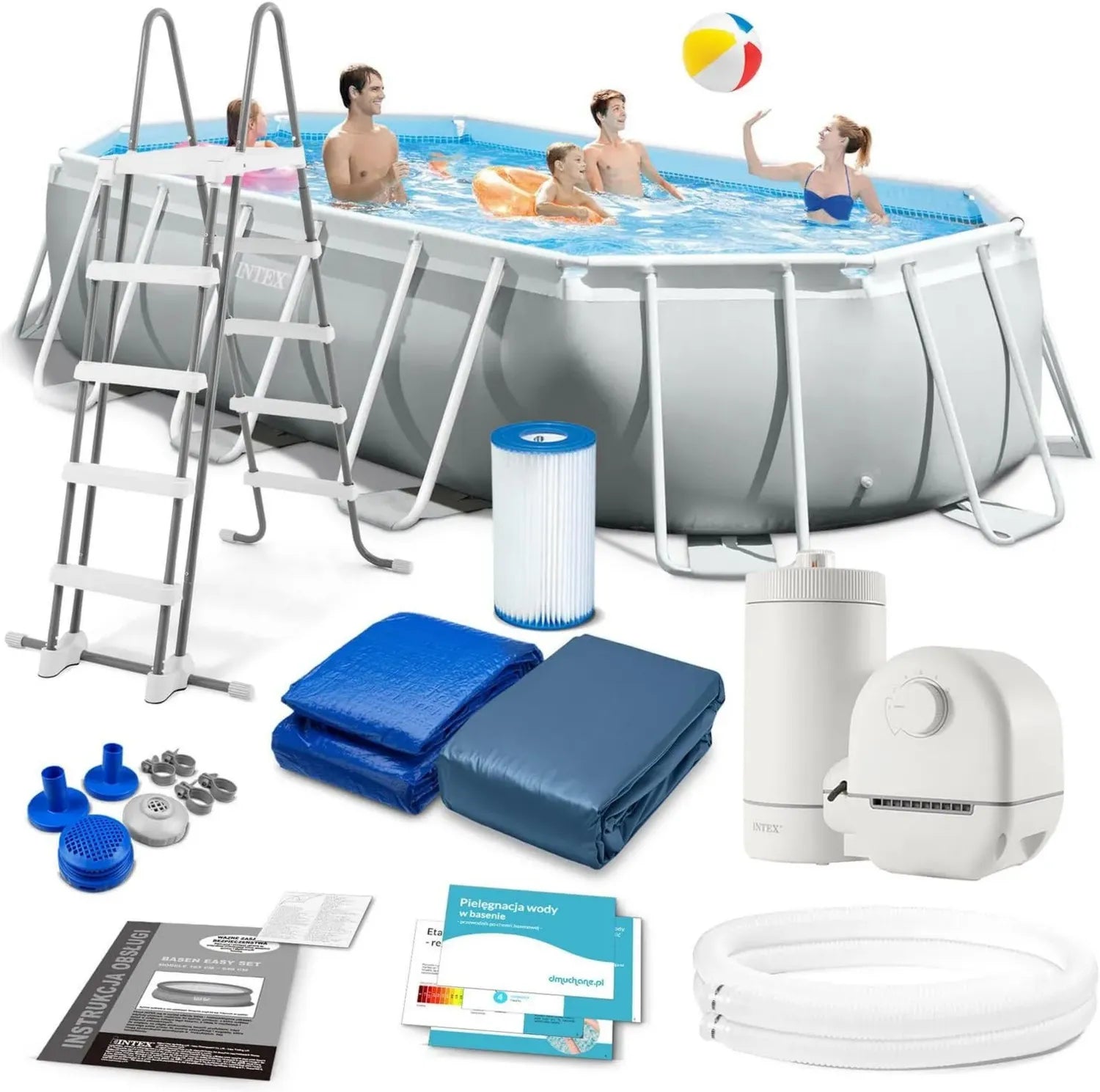 Piscine Tubulaire Ovale Prism Frame Intex 5,03 x 2,74 x 1,22m