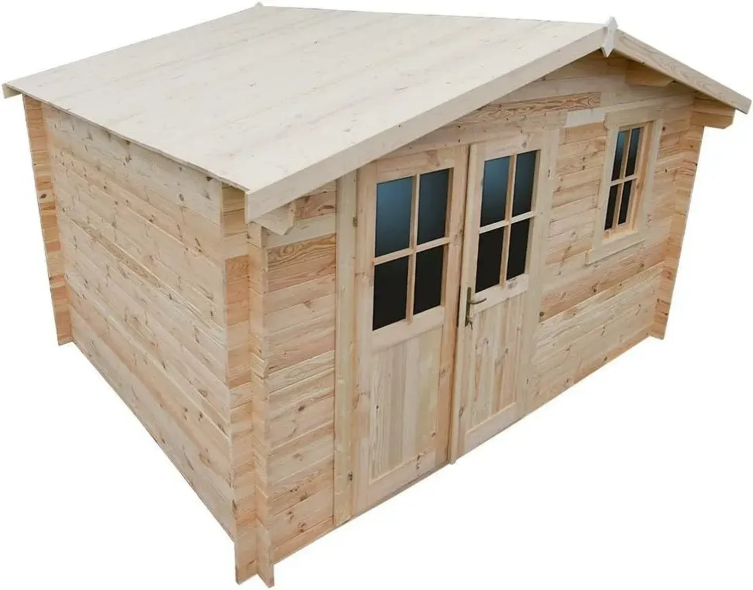 Abri de Jardin en Bois Massif 12m² - Outils & Rangement Extérieur, Parois 40mm